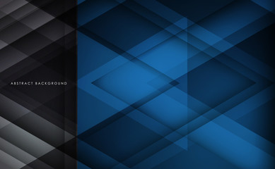 Abstract blue geometric strip pattern background. 