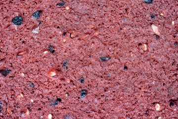 Red velvet cookies, butter cookies on background, closeup