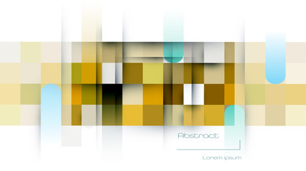 Vector pixel, mosaic, grid square color background. Illustration creative graphic design. Abstract texture, geometric tile. Digital modern pattern for banner, poster, flyer, template, wallpaper