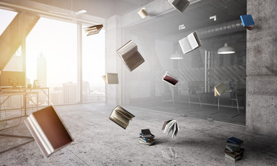 Office objects flying messy around