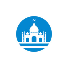 Mosque Moslem icon vector Illustration design template