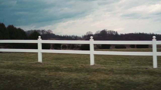 Driving shoot of fence to farn