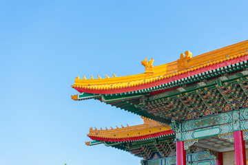 view of National Concert Hall at Chiang Kai-shek Memorial Hall in Taipei,Taiwan.