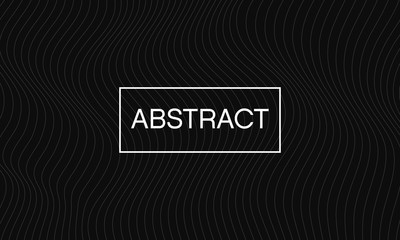 Abstract line wave black vector background
