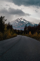 Mountain view on road