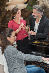 celebrating celebration in the restaurant