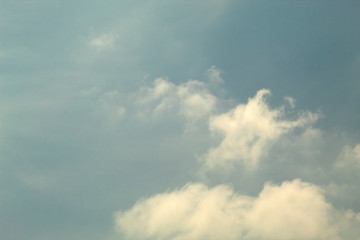 white cloud on blue sky