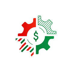 Innovative business technology, financial system upgrade, complex money solution