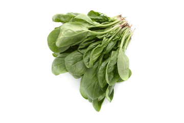 Spinach bunch isolated on white background