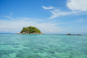 tropical island in sea