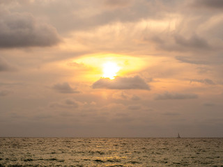 Naklejka na ściany i meble sunset on Surin beach Phuket Thailand