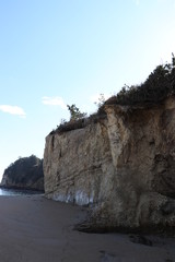 長浜海岸の海食崖