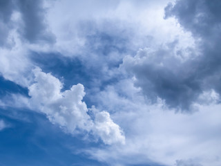 Beautiful sky  view with clouds