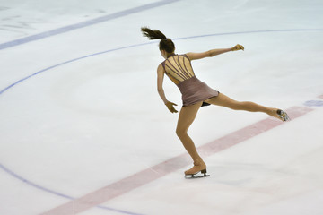 Girl ice skating