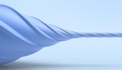 Water Whirlpool ingredients of the drink  on pastel blue background - 3d rendering