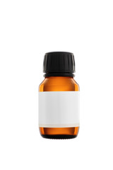 Aromatherapy essential oil serum bottle, isolated over white background. Facial cosmetics.