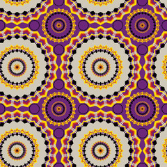 color seamless pattern created from complex openwork ornament