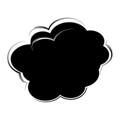 Cartoon comic speech bubble. Vector illustration and graphic elements