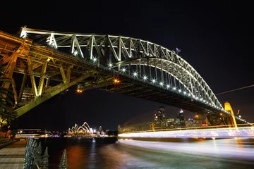Peel and stick wallpaper Sydney Harbour Bridge sydney harbour bridge at night