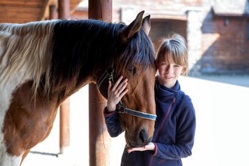 Girl and horse