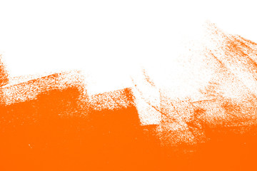 orange white  paint brush strokes background  - 260672020