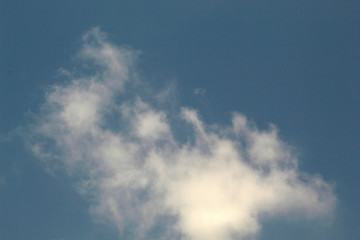 white cloud on blue sky