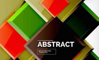 Obraz premium Square geometric background