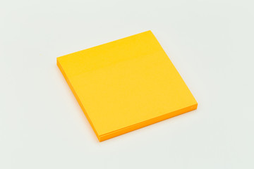 colour  paper stick note on a white background