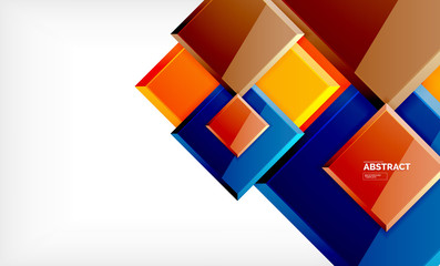 Square geometrical background