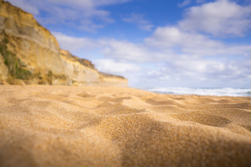 Fototapeta na wymiar Sand at Beach Summer Background