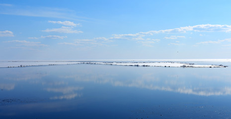Fototapeta na wymiar Landscape in the ice land
