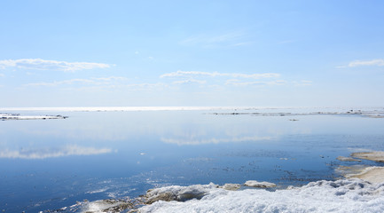 Obraz premium Landscape in the ice land