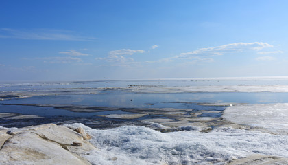 Landscape in the ice land