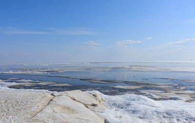 Landscape in the ice land