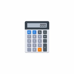 Electronic calculator, Concept calculate account finance, Office equipment, Finance, Business, No background, Vector, Flat icon
