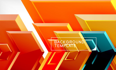 Shiny glossy arrows background, clean modern geometric design, futuristic composition