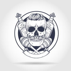 Mexican sketch skull