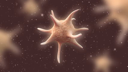 Obraz na płótnie Canvas 3D illustration of blood platelet