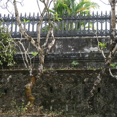 Ornate old buildings and statues in the 