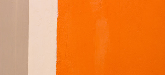 Orange, beige and white grunge structural plaster texture banner background