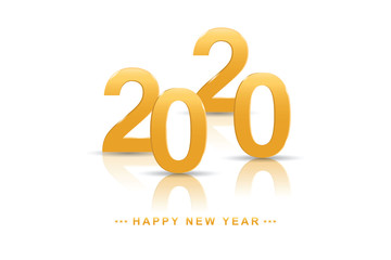 2020 Happy New Year or Christmas Background.
