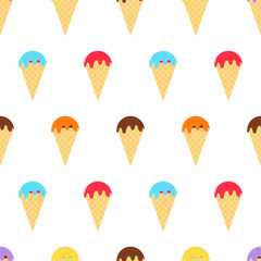 multicolor ice cream pattern