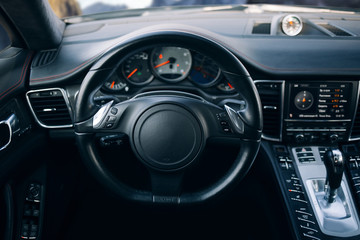 Modern suv car interior