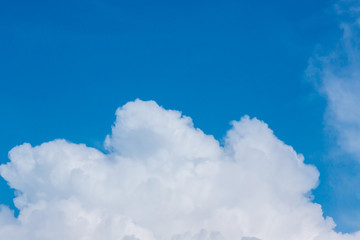 Blue sky with clouds background.Sky daylight. Natural sky composition. Element of design.