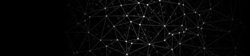 International networking connect, connected lines vector pattern