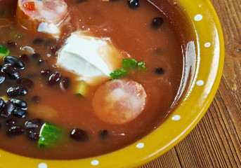 Black Bean Soup With Cajun Sausage