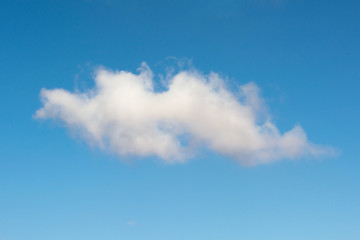 Fototapeta na wymiar Beautiful fluffy white clouds with blue sky, Nature background.