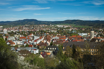 Fototapeta na wymiar Kreisstadt Balingen im Zollernalbkreis