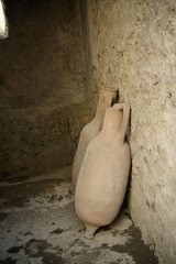 Pompeii, Naples - Italy - Ancient Roman Ruines - Anphorae