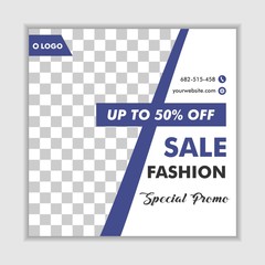 Fashion Sale Social Banner Template Vector